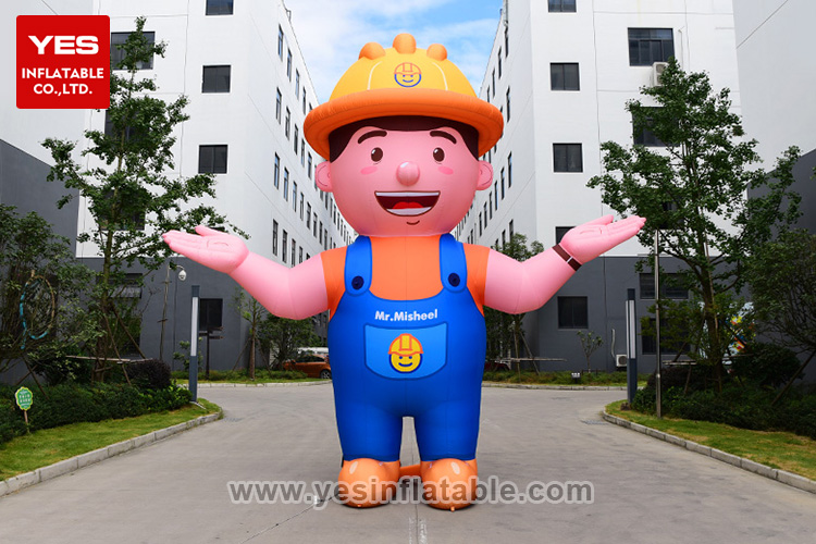 Cartoon oil worker boy customized inflatable