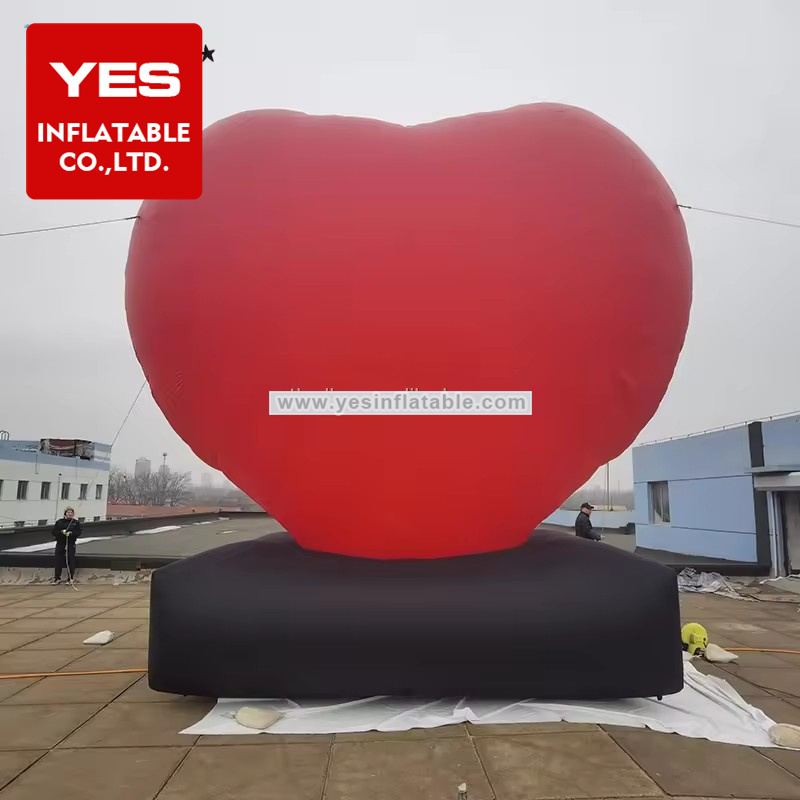 Valentine’S Day Wedding Decoration Charming Giant Inflatable Red Heart