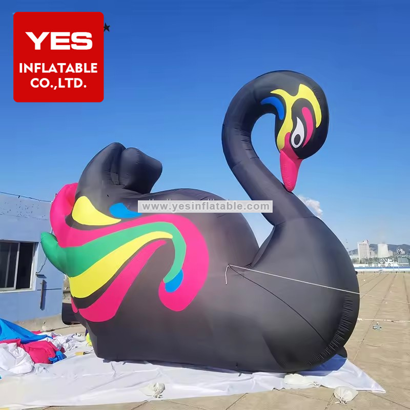 Outdoor inflatable swan Goose animal inflatable swan for sale advertising amusement decoration