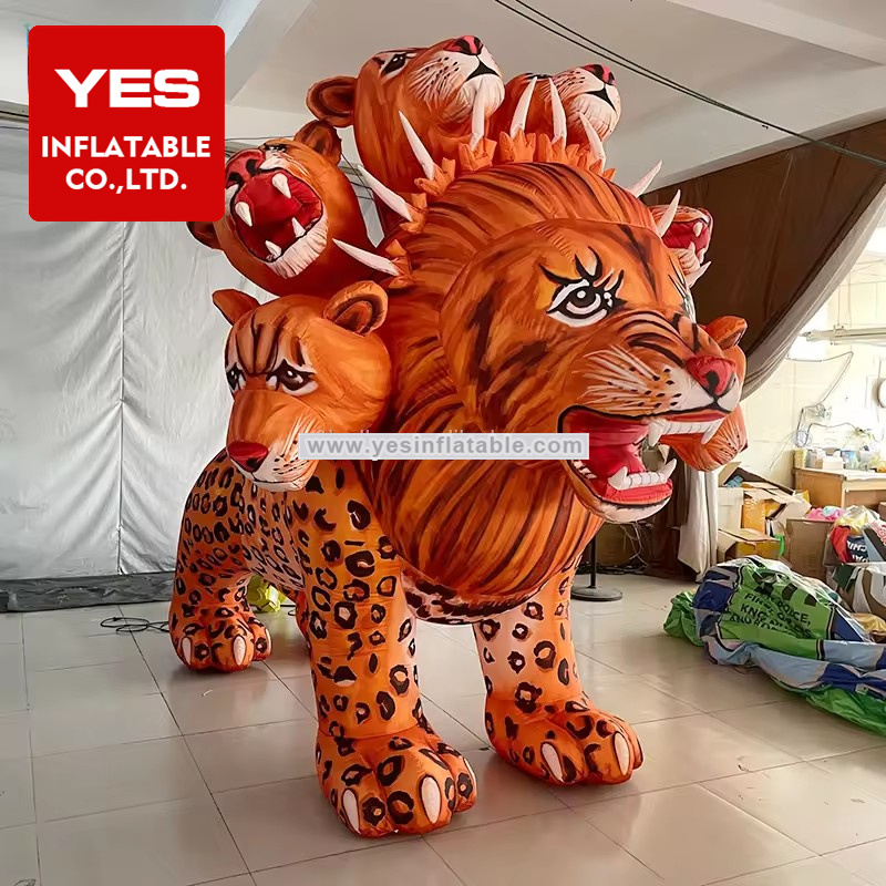 Lifelike Lion Model Giant Animal Inflatable Lion Cartoon Balloon for Themed Decoration