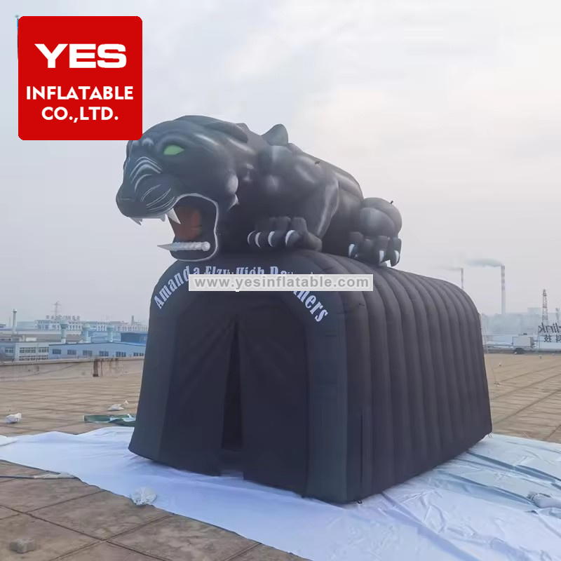 Customized Inflatable Sports Entrance Inflatable Panther Tunnel