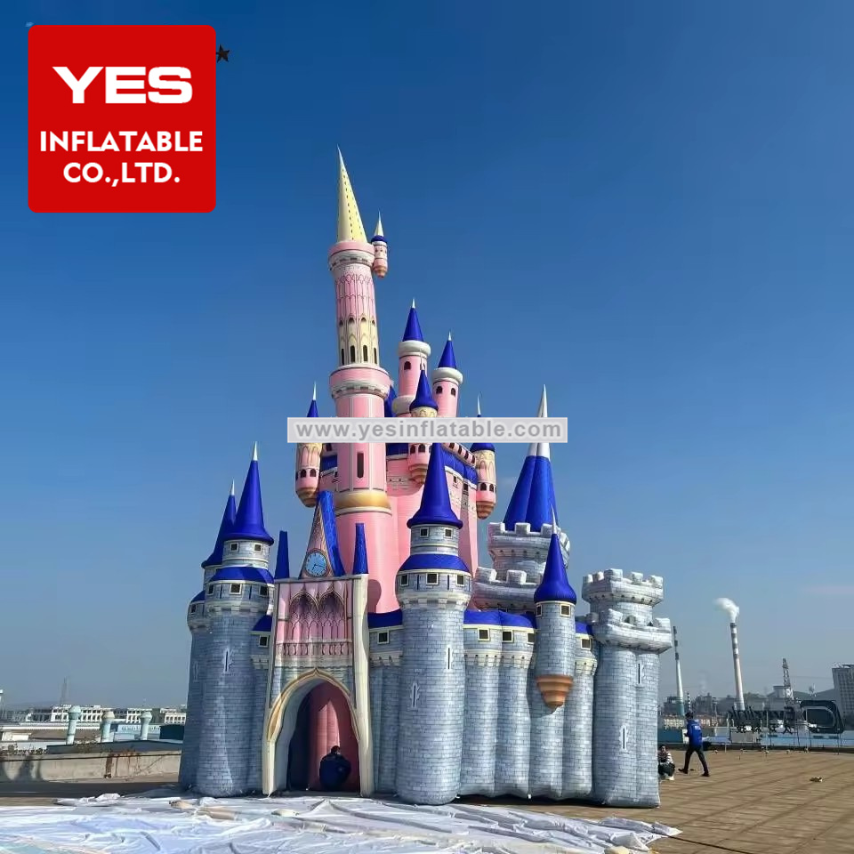Stage play backyard Inflatables tent theme huge inflatable princess castle