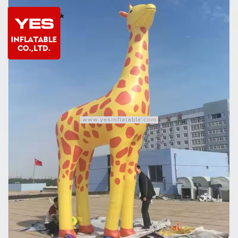 Customized Zoo Decoration Inflatable Cartoon Animal Inflatable Giraffe
