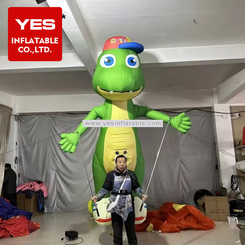 Outdoor Walking Inflatable Cartoon Animal Costume Inflatable Dinosaur Puppet Costume