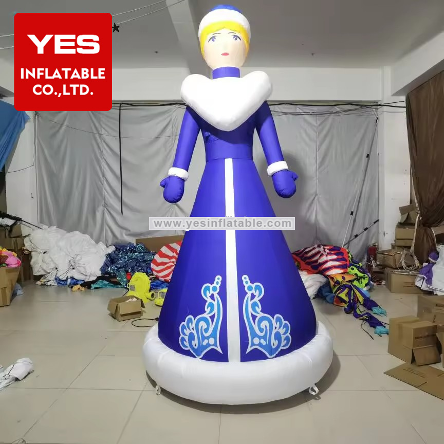 High Quality Inflatable Queen Bule Dress Inflatable Woman