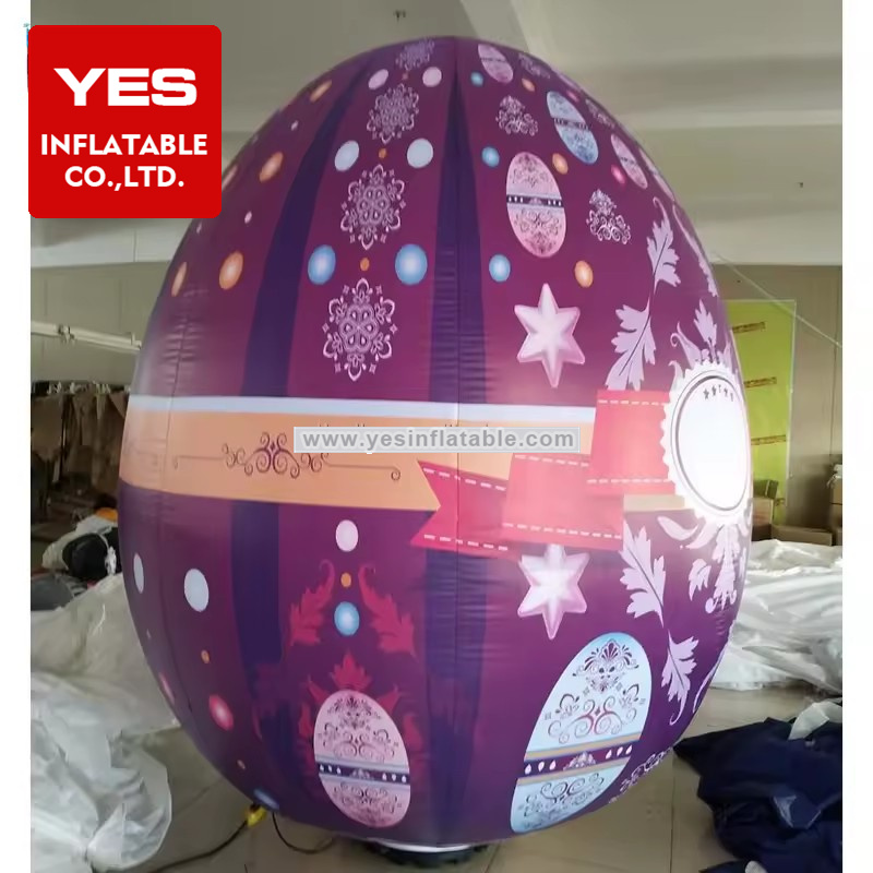 Giant Custom Holiday Inflatable Easter Egg For Festival Decoration