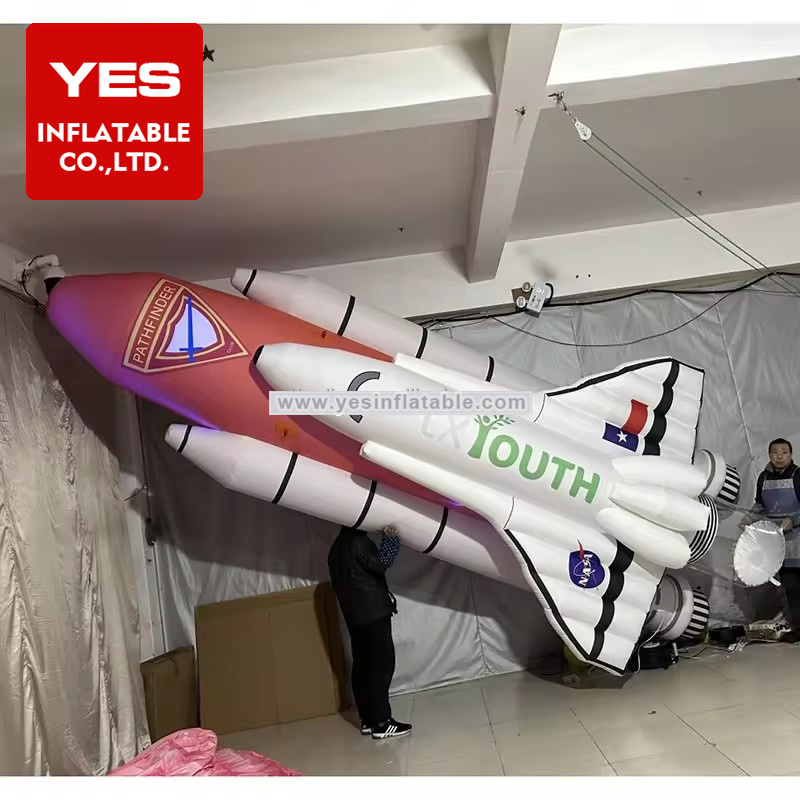 Space Theme Party Decoration Inflatable Advertising Model Inflatable Aircraft Rocket Rocket