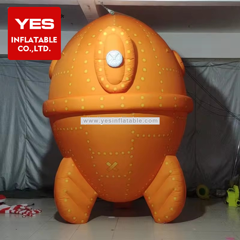 Custom Color Inflatable Cartoon Model Advertising Decoration Inflatable Rocket
