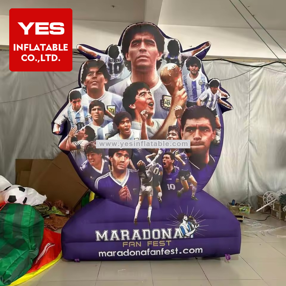 Customized Inflatable Advertising Board Football Team Inflatable Star Billboard