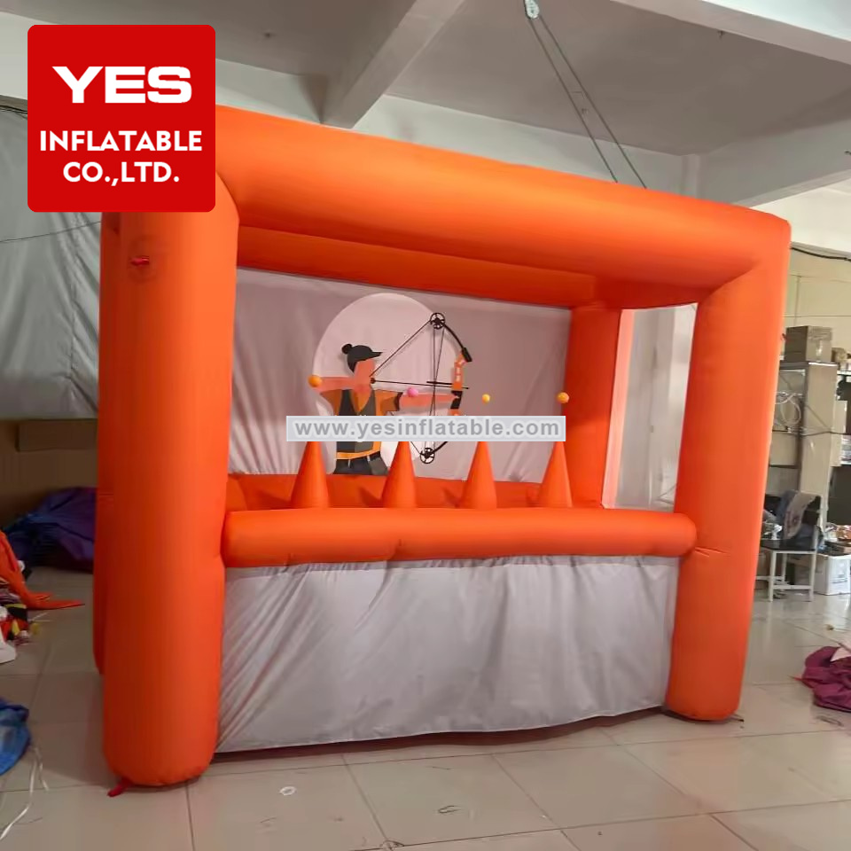 Air sport children games Inflatable Nerf Gun Shooting Range inflatable nerf