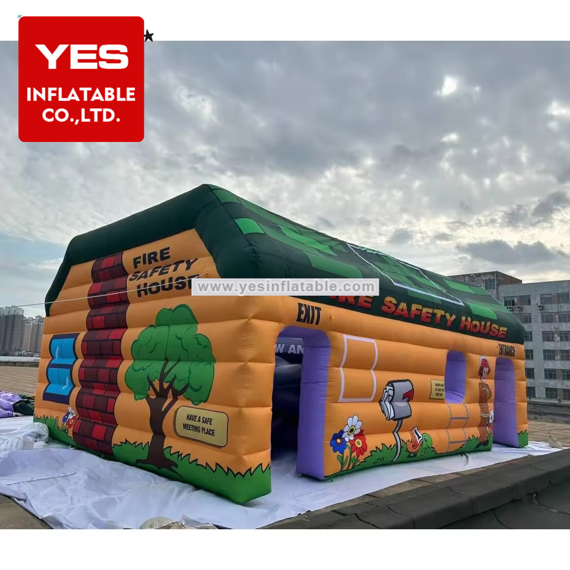 emergency training tents rooms inflatable fire safety obstacle course