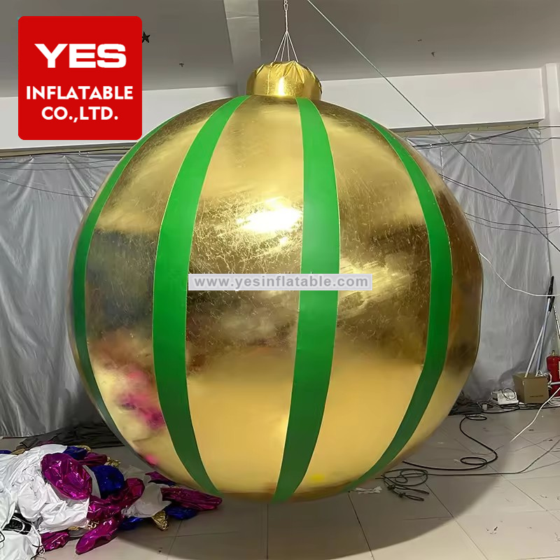 Nightclub Club Decoration Giant Inflatable Mirror Ball Hanging Inflatable Golden Mirror Ball