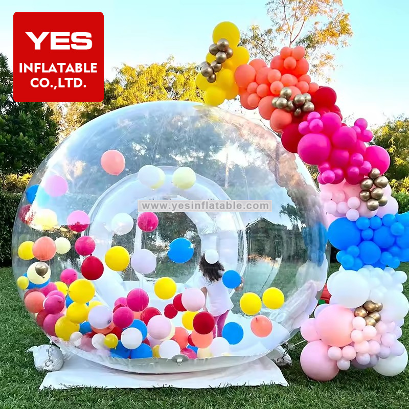 Romantic clear crystal ball Igloo bubble tent inflatable for wedding