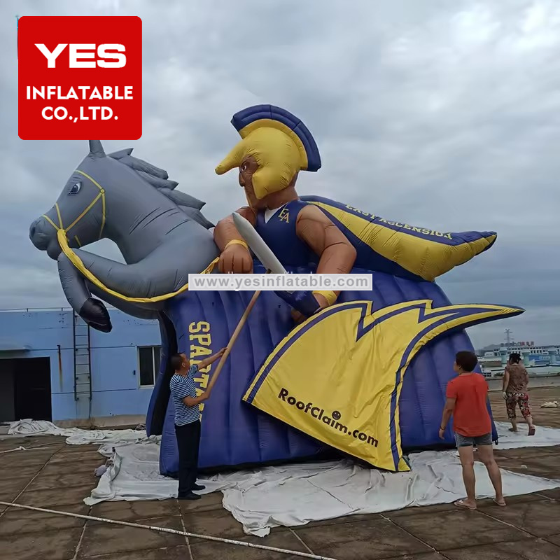 Custom Mascot Entryway Schools Colleges Sports Teams Inflatable Football Knight Tunnel