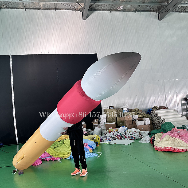Giant Inflatable Brush Sculptures , Inflatable Handle Painting Brush For Building Decoration