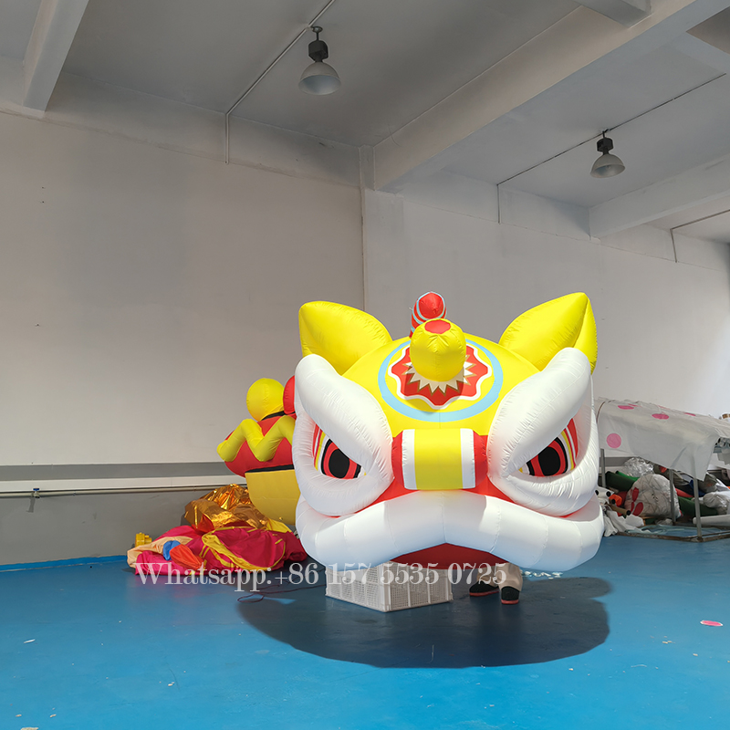 Advertising inflatable hot dog cartoon, inflatable inflatable chinese dragon sausage balloon